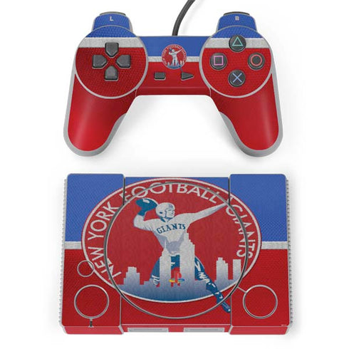 NFL New York Giants Vintage PlayStation Classic Bundle Skin